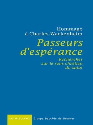 cover image of Passeurs d'espérance